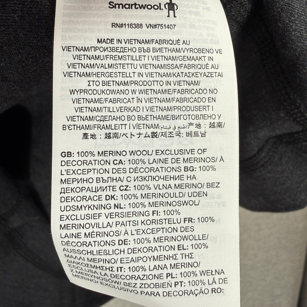 Smartwool Classic Thermal Merino Wool Base Layer Women M Charcoal Heather - Picture 11 of 13